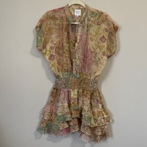 Misa Los Angeles Paisley Floral Mini Dress